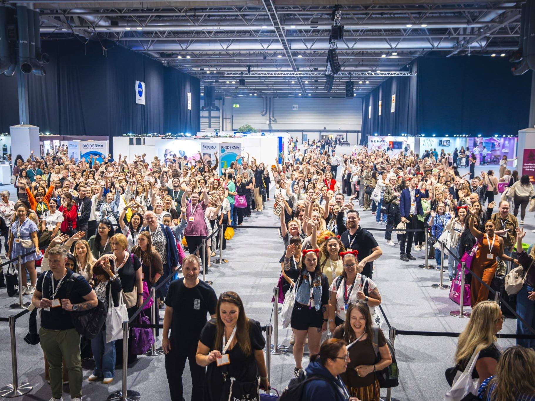 Presenters on stage at Sainsbury's Beauty Unleashed